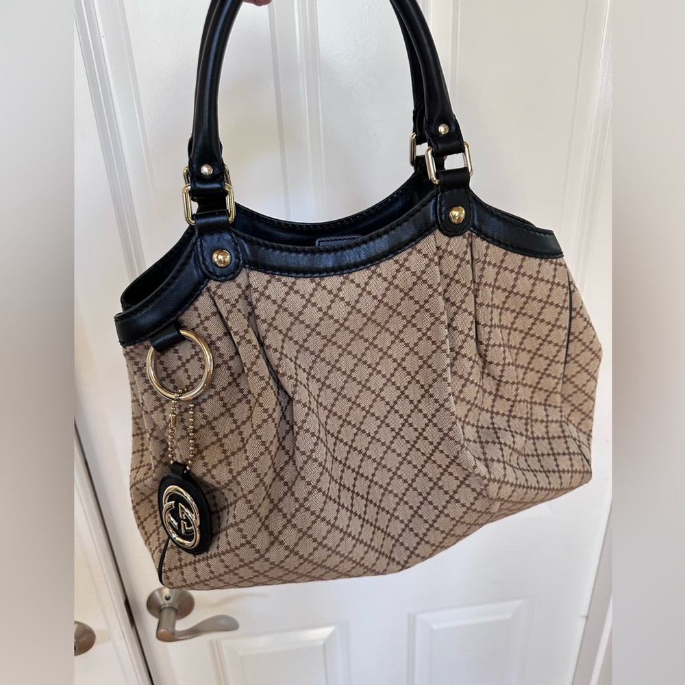 Gucci Diamonte Canvas Bag